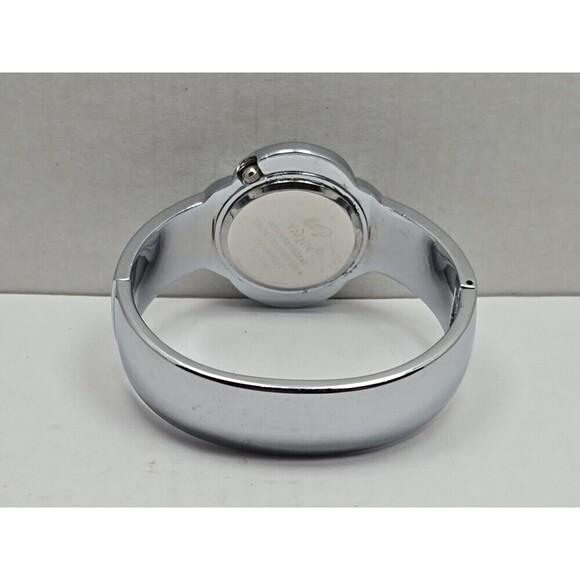 Yaqin Clover Crystal Bangle Watch Silver MOP Dial Quartz New Battery Ladies Gift - Picture 7 of 10